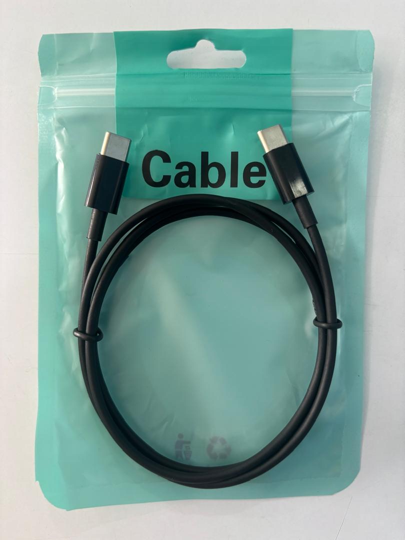 CABLE USB-C A USB-C 60WNEGRO